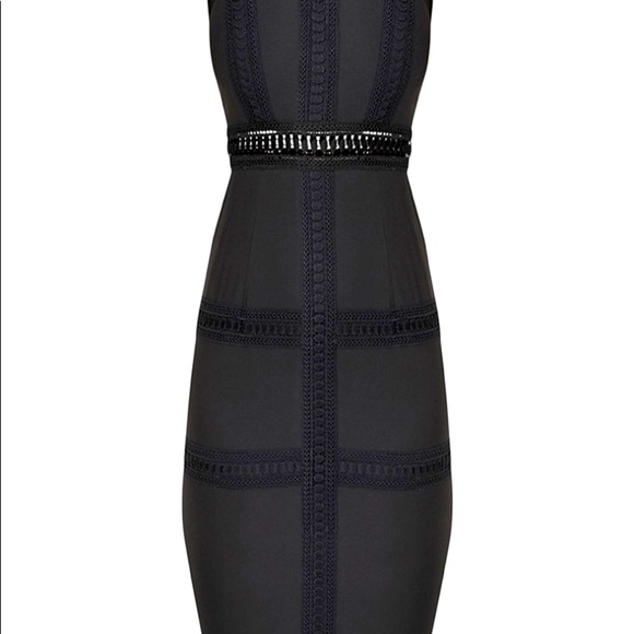 whimsy goth NWT Pretty Little Thing black choker Y2K cocktail dress midi - Picture 7 of 10